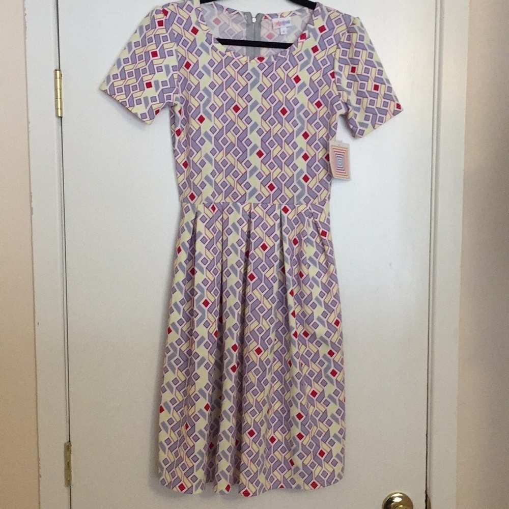 S LuLaRoe Amelia Dress DD42 1931